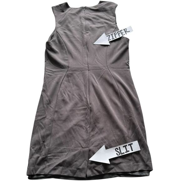 Womens Dress Size Large Gray Professional Classic Business Casual Summer Office - Picture 6 of 10